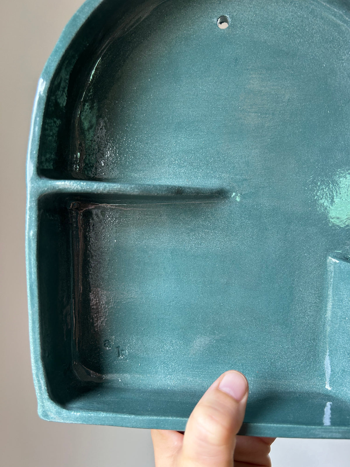 Dark Teal Green Wall Altar