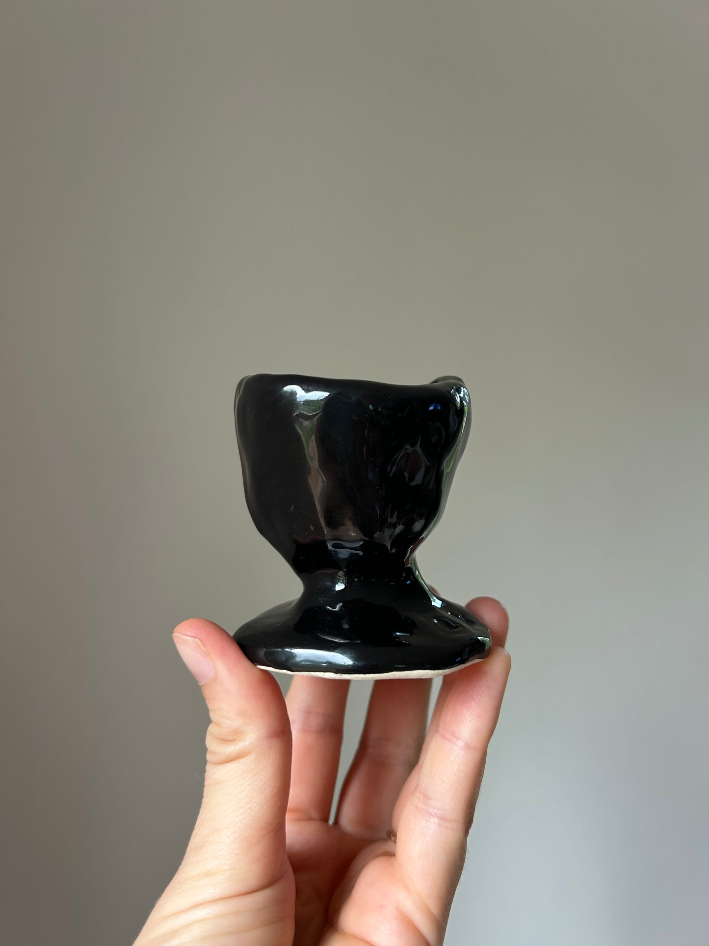 Black Chunky Candlestick Holder