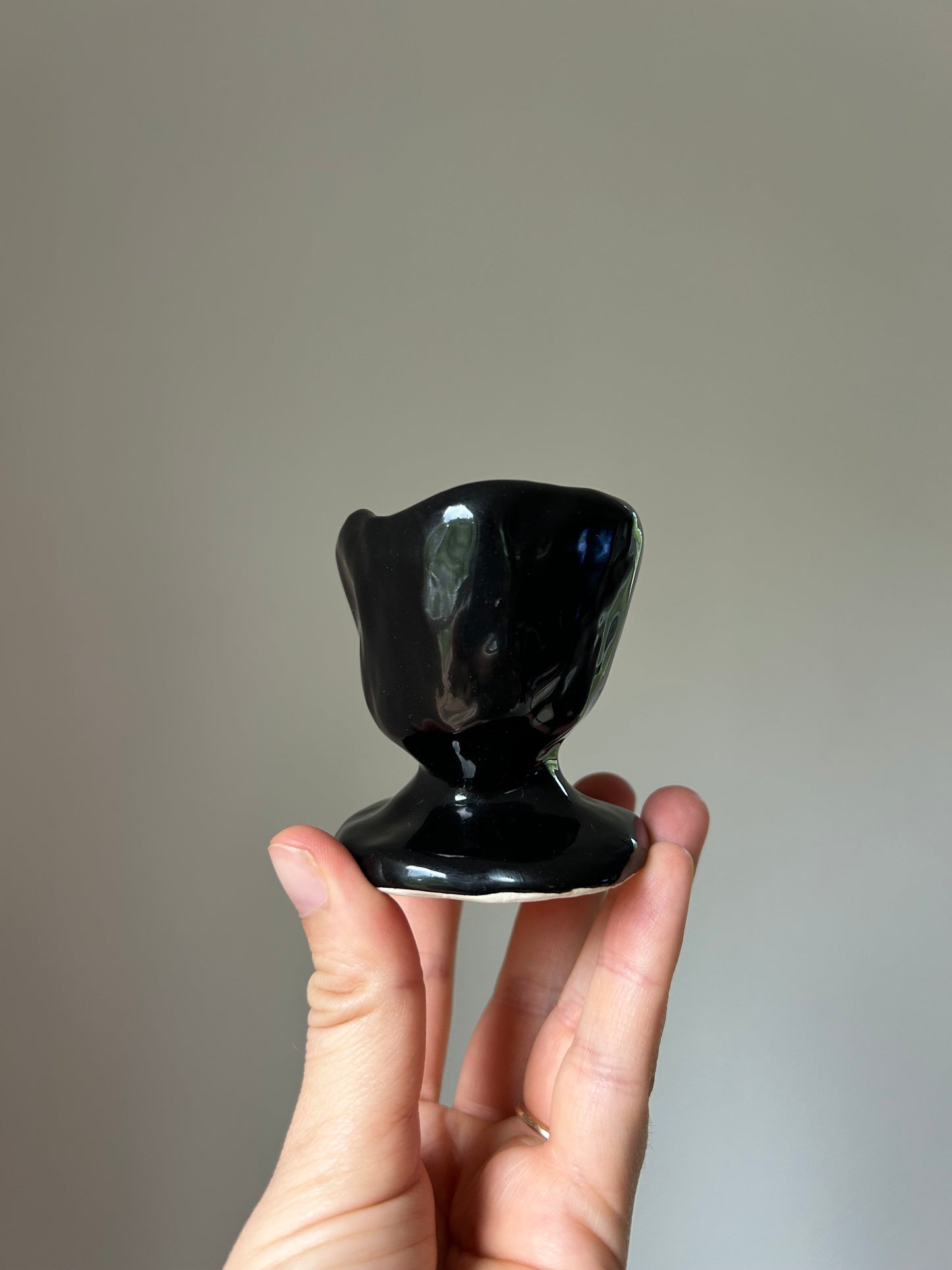Black Chunky Candlestick Holder