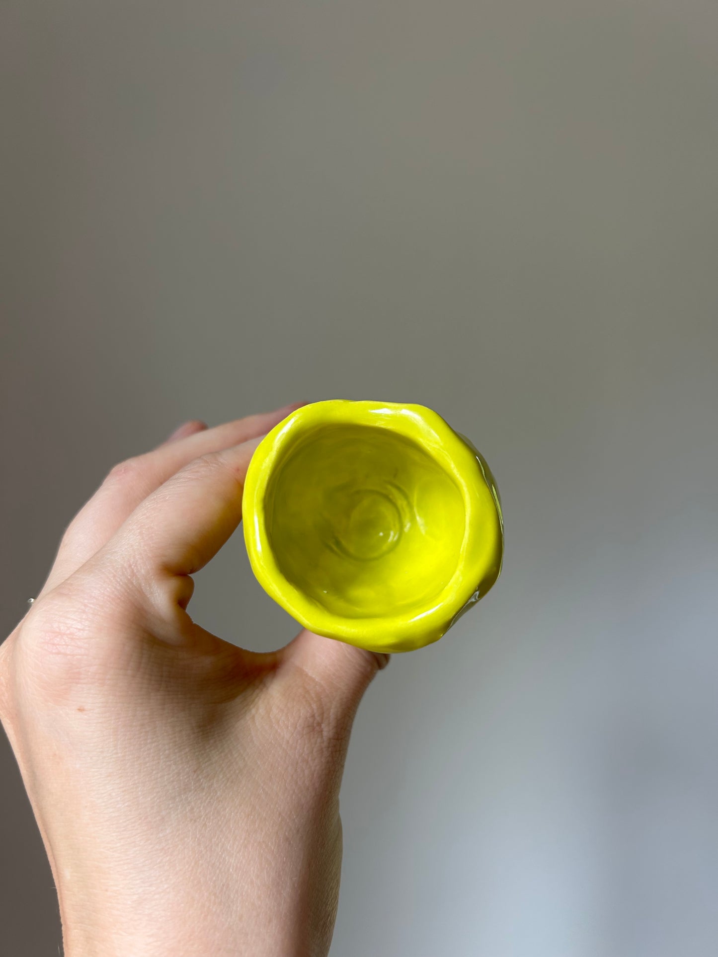 Chartreuse Chunky Candlestick Holder