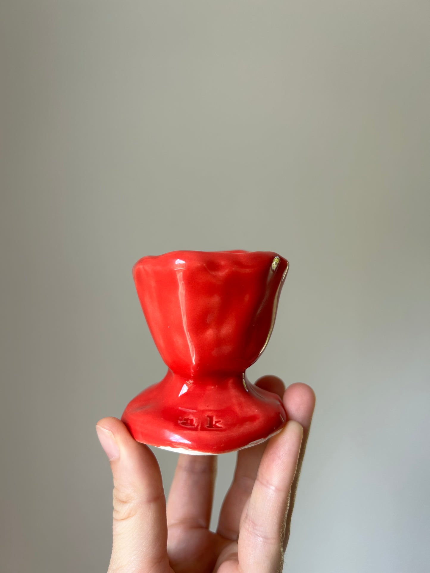 Strawberry Chunky Candlestick Holder