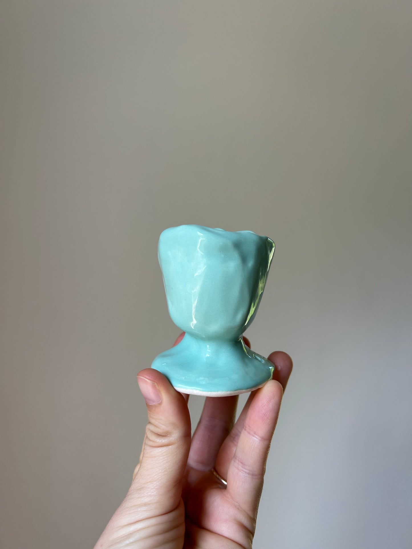 Canton Jade Chunky Candlestick Holder