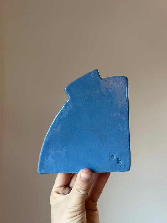 Vivid Blue Vase Bookend