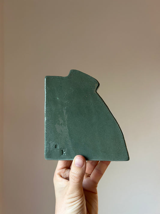 Celadon Vase Bookend - Seconds