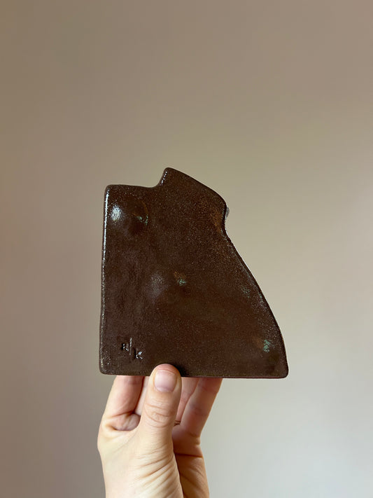 Chocolate Vase Bookend - Seconds