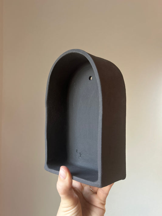 Matte Black Small Wall Altar