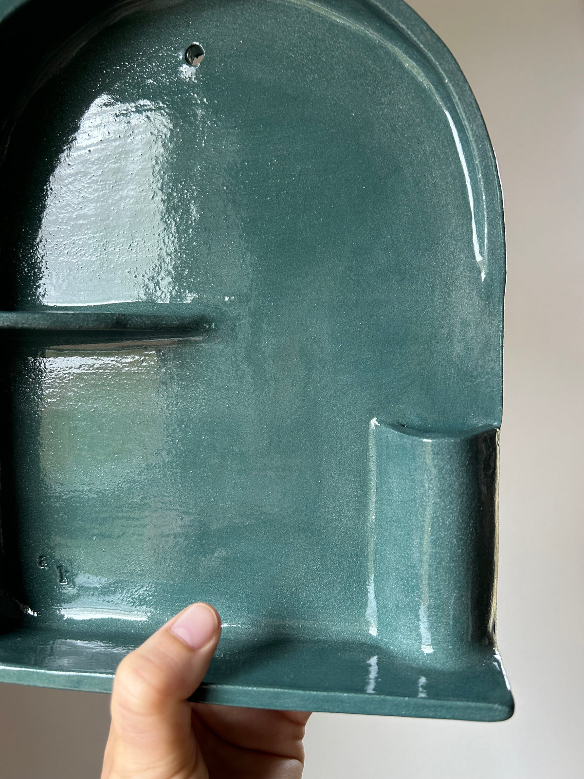 Dark Teal Green Wall Altar