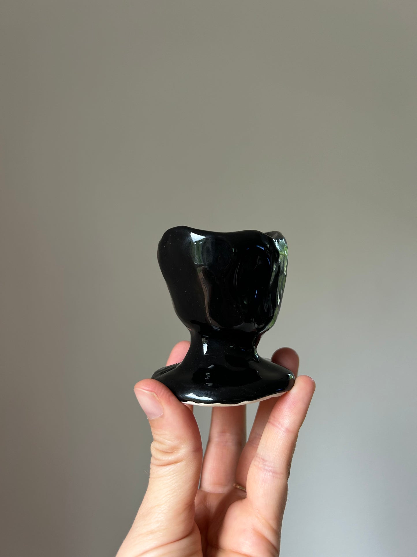 Black Chunky Candlestick Holder